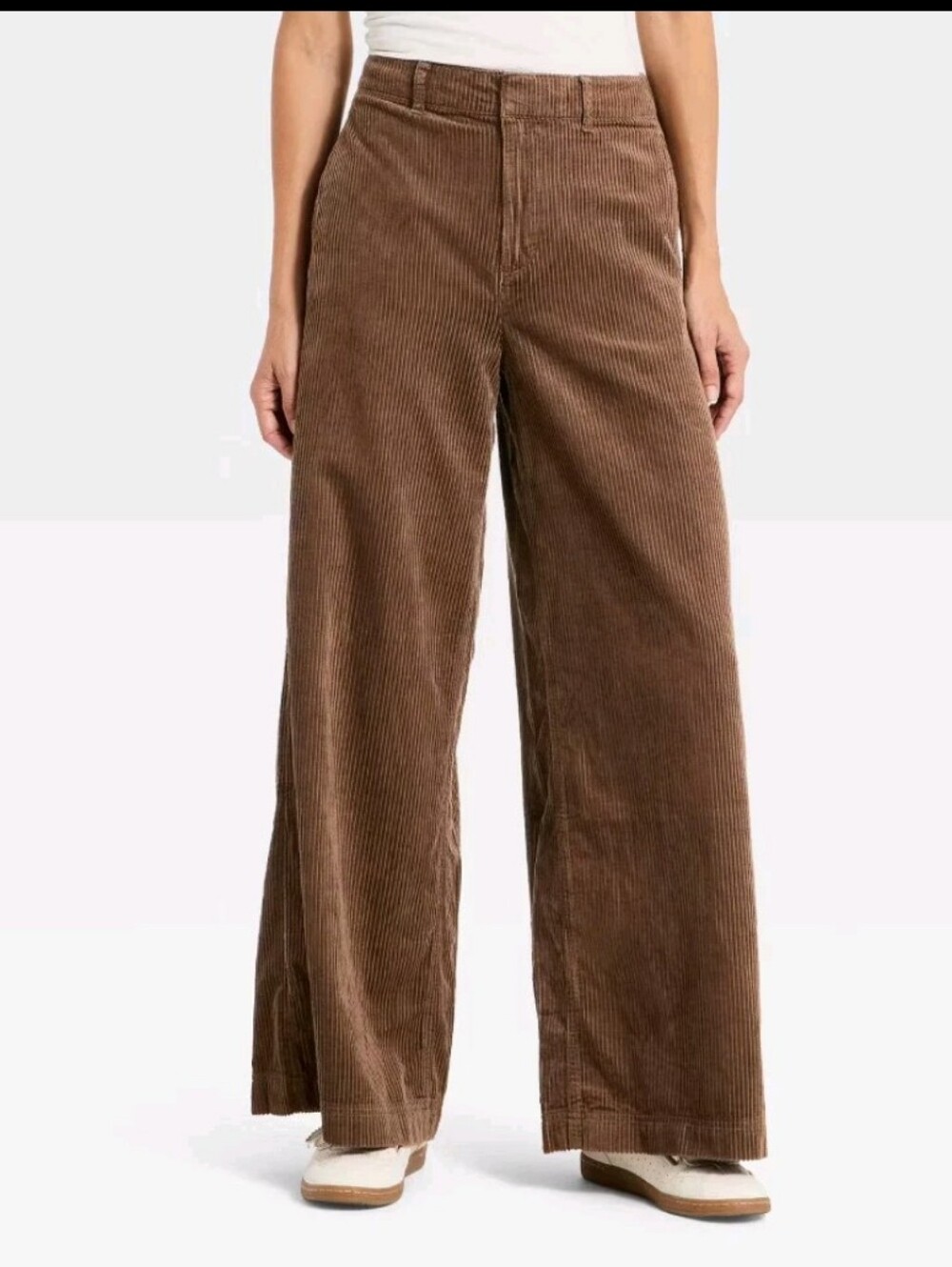 NWT Universal Thread Women's High-Rise Corduroy Pants Wide Leg, Size 10